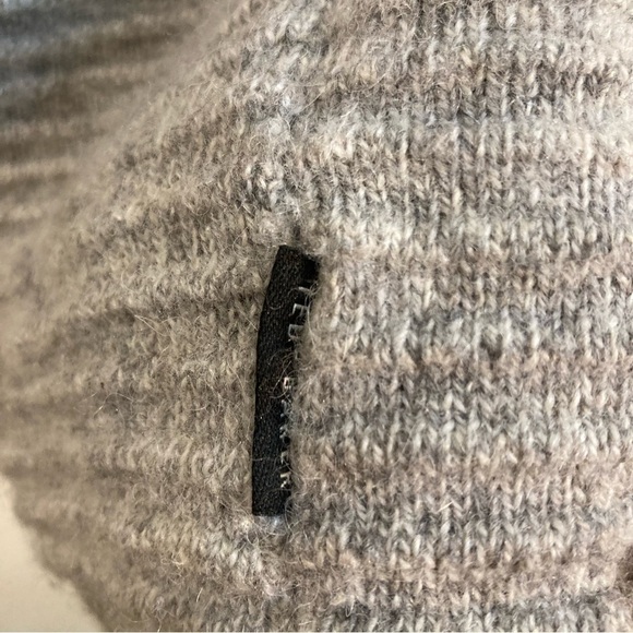 TED BAKER Sz 4 (US 10) Ribbed  Cable Knit Wool Alpaca Polyamide Blend Sweater - Picture 5 of 8